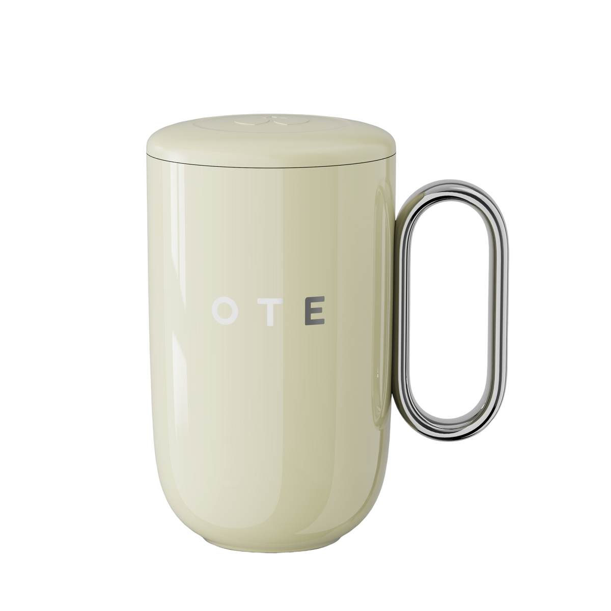 Taza de café OTE con asa, 12 oz/8 oz (350/220 ml), taza de viaje de acero inoxidable con aislamiento, taza de café reutilizable de doble pared